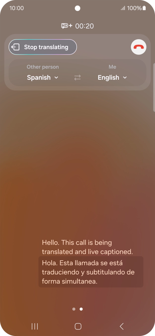Press the drop down lists to select the required languages.