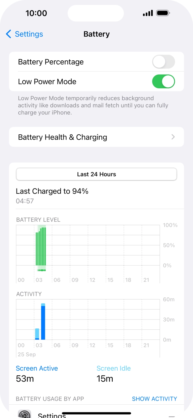 Slide your finger upwards starting from the bottom of the screen to return to the home screen.