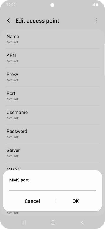 Key in 80 and press OK.