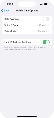 Press Data Mode.