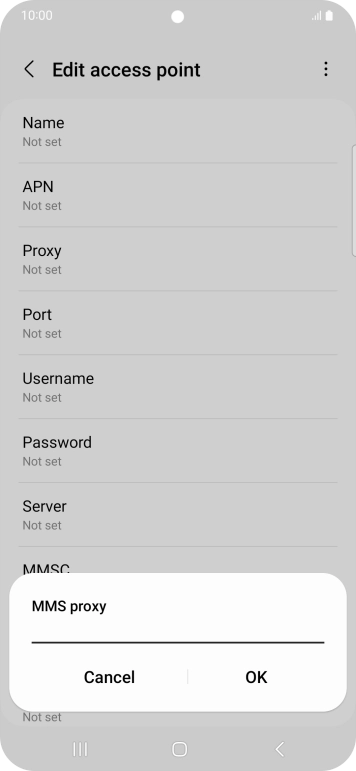 Key in 10.1.1.180 and press OK.