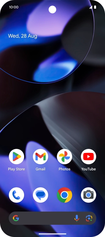 Slide two fingers downwards starting from the top of the screen.
