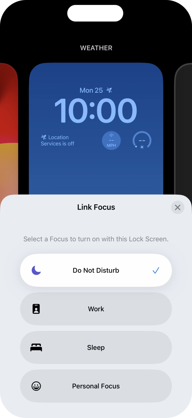 Press the close icon.