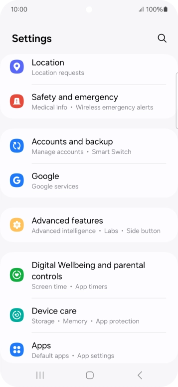 Press Google.