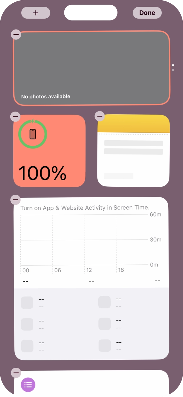 Press the add icon. Press the add icon.