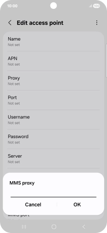 Key in 10.1.1.180 and press OK.