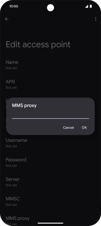Key in 10.1.1.180 and press OK.