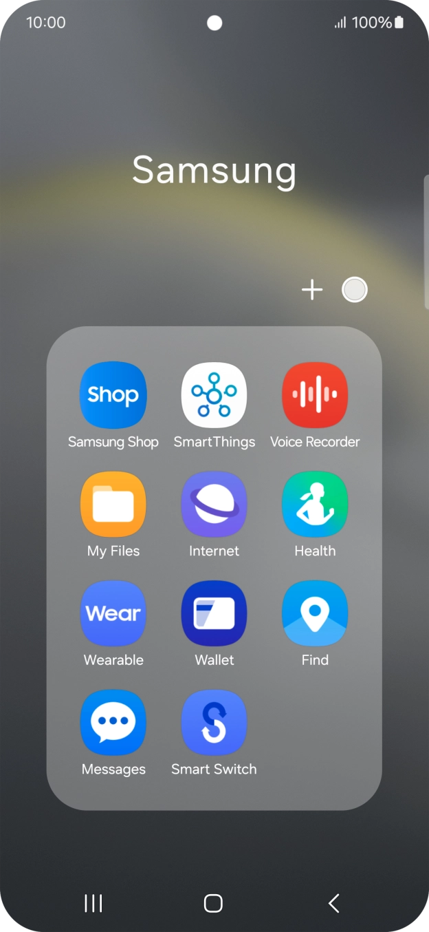 Open a supported app, e.g. Messages.