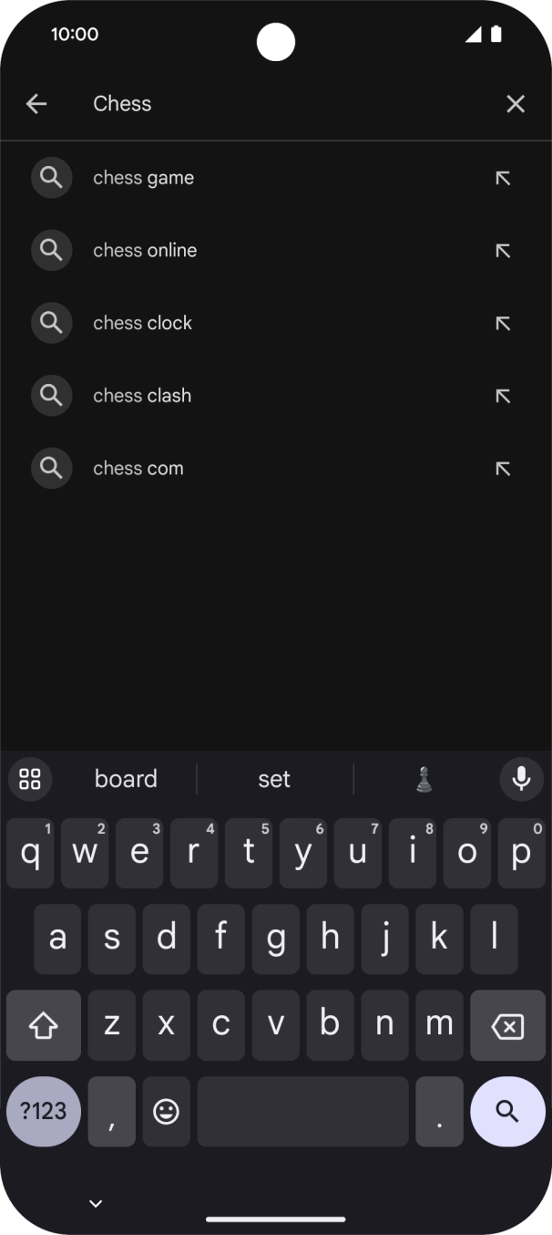 Key in the name or subject of the required app and press the search icon. Key in the name or subject of the required app and press the search icon.