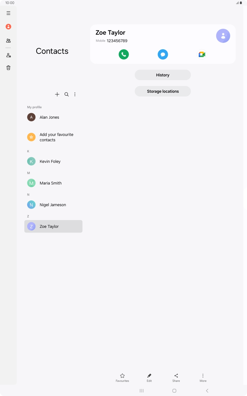Press the Home key to return to the home screen.