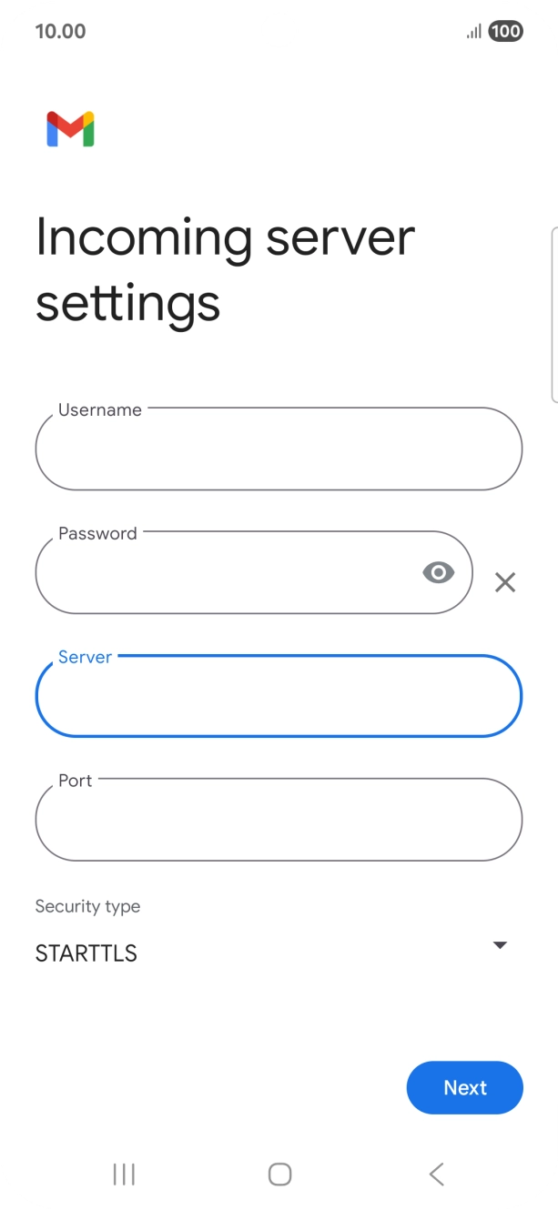 Press the field below 