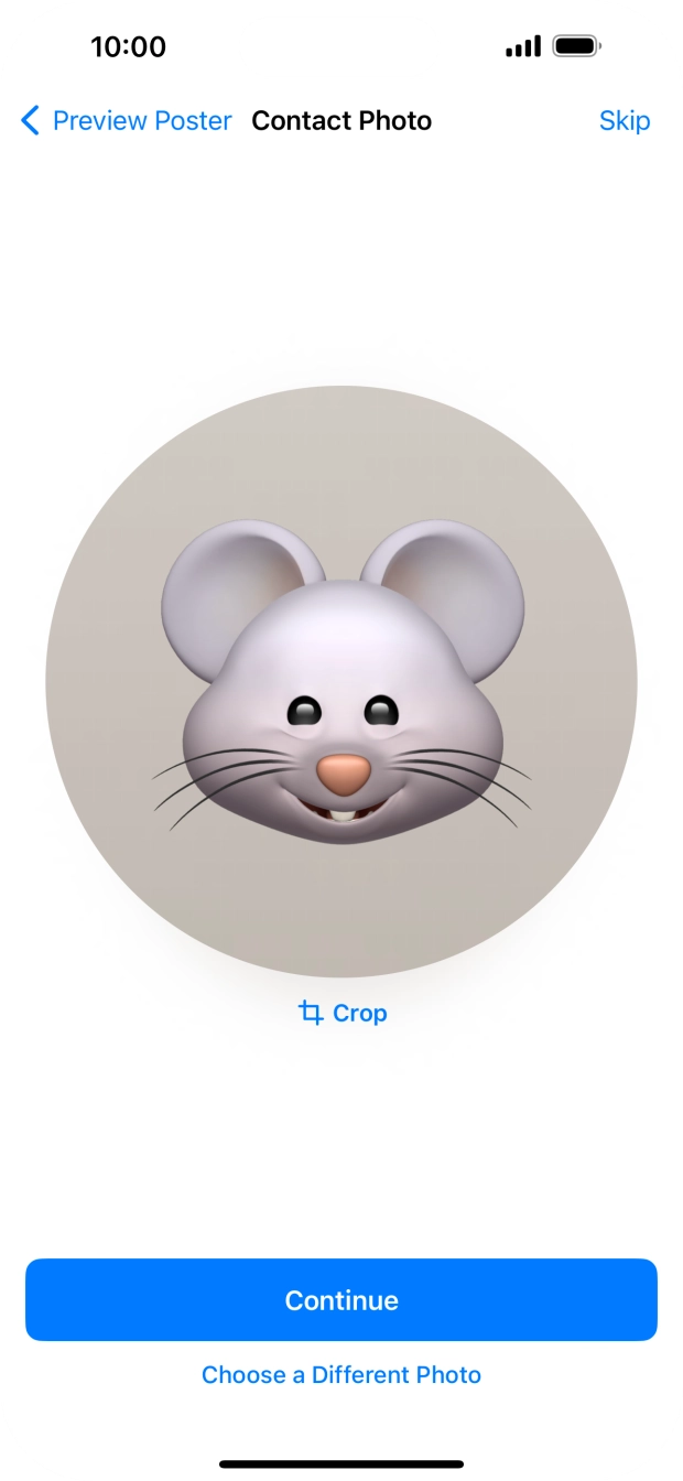 Follow the instructions on the screen to customise the selected picture and press Continue. Follow the instructions on the screen to customise the selected picture and press Continue.