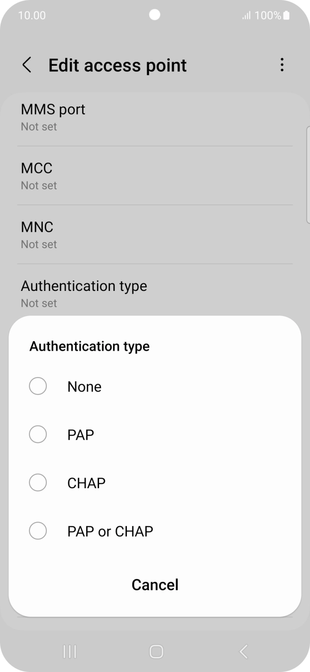 Press None. Press None.