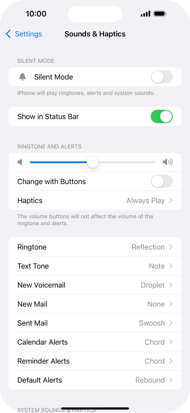 Turning vibration on my mobile phone on or off - Optus Turning vibration on my mobile phone on or off - Optus