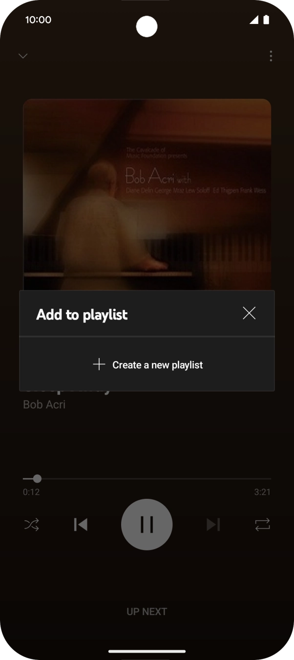 Press Create a new playlist.
