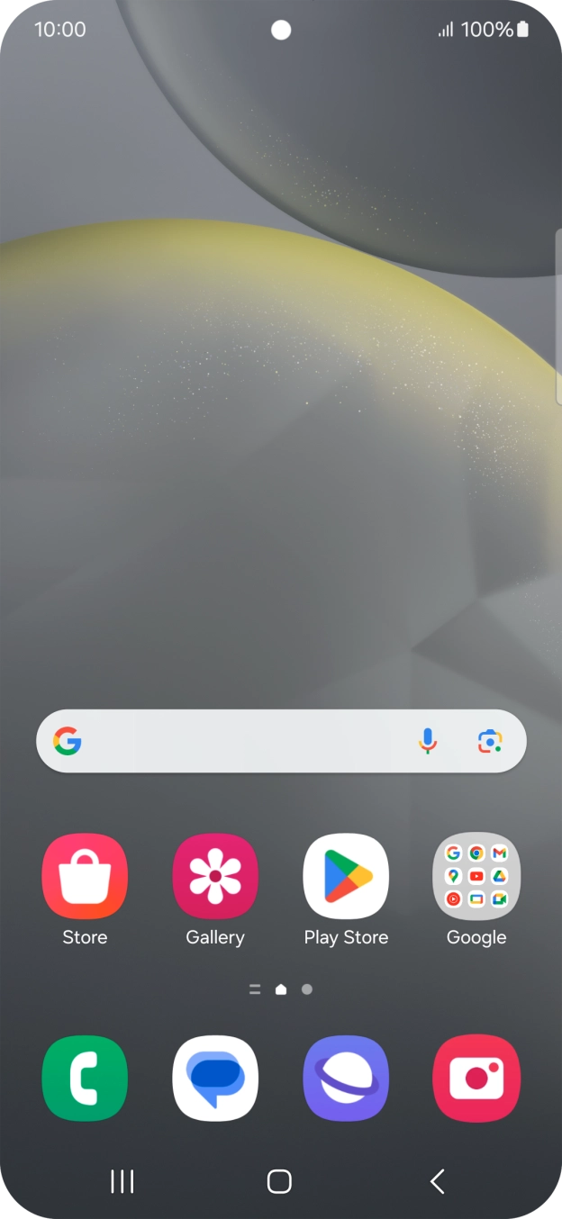 Slide two fingers downwards starting from the top of the screen.