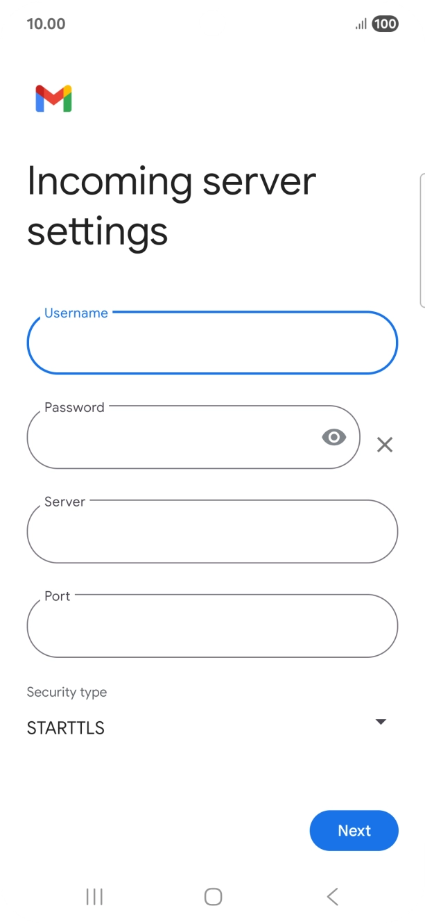 Press the field below 