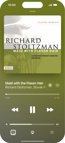 Press arrow right to go to the next audio file.