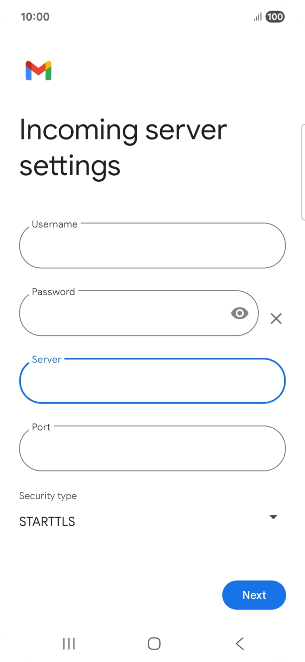 Press the field below 