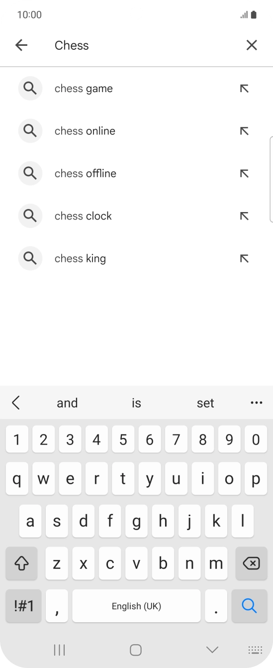 Key in the name or subject of the required app and press the search icon. Key in the name or subject of the required app and press the search icon.