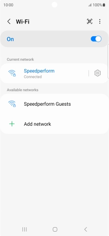 Press the Home key to return to the home screen.