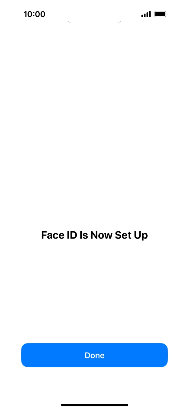 Press Done. If you haven't previously selected a phone lock code, key in a code of your own choice twice.