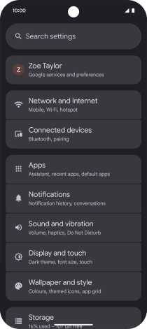 Press Connected devices.