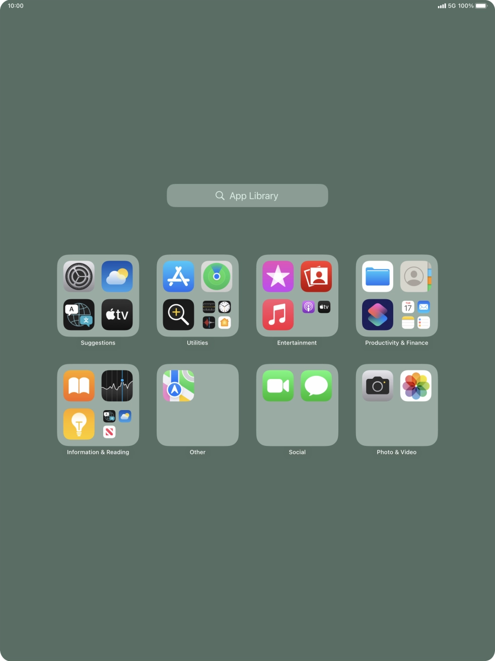 Press the required app. Press the required app.