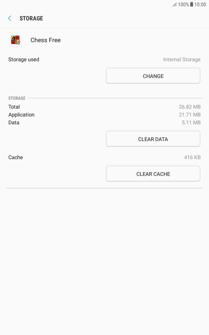 Press CLEAR CACHE. Press CLEAR CACHE.