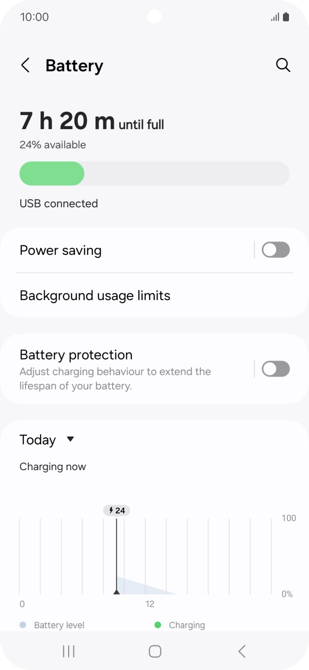 Press Power saving. Press Power saving.