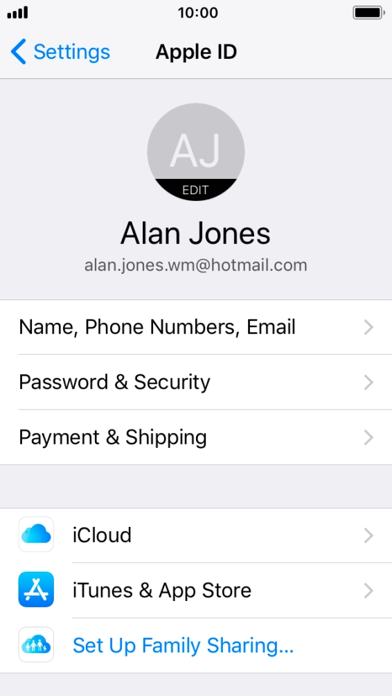 Press iCloud. Press iCloud.