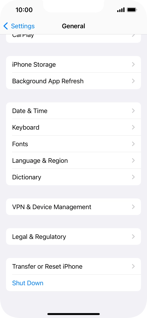 Press Transfer or Reset iPhone. Press Transfer or Reset iPhone.