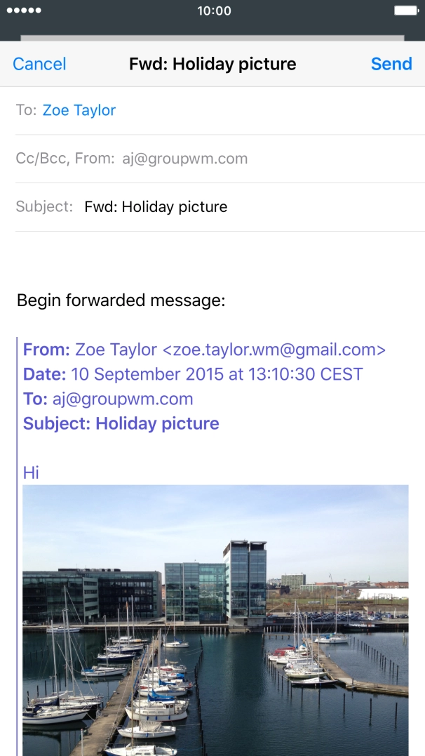 Press Send.