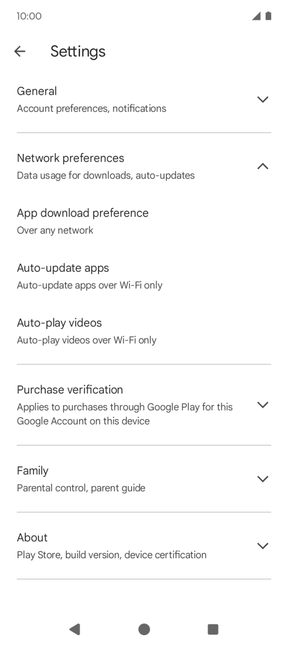 Press Auto-update apps. Press Auto-update apps.