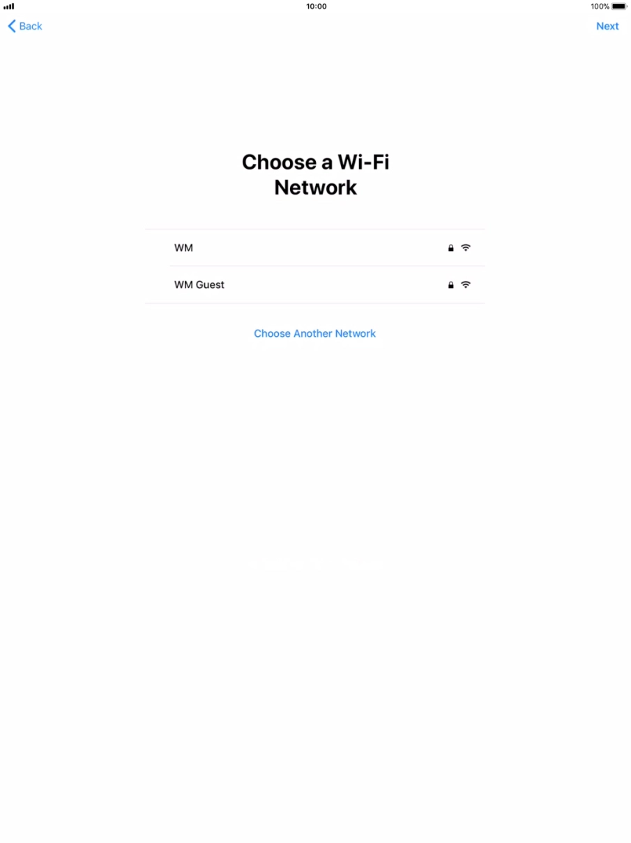 Press the required Wi-Fi network. Press the required Wi-Fi network.