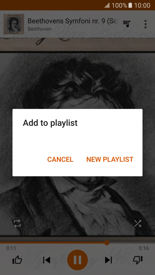 Press NEW PLAYLIST.
