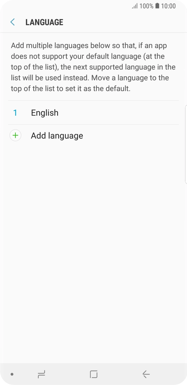 Press Add language.