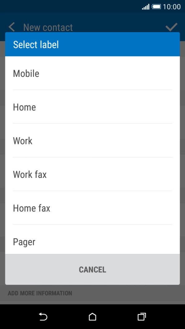 Press the required number type.