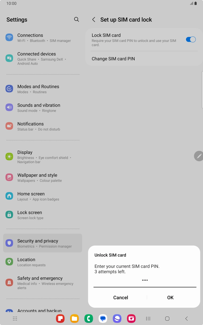 Key in your PIN and press OK. Key in your PIN and press OK.