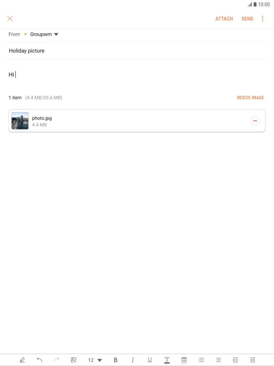 Press SEND when you've finished your email. Press SEND when you've finished your email.