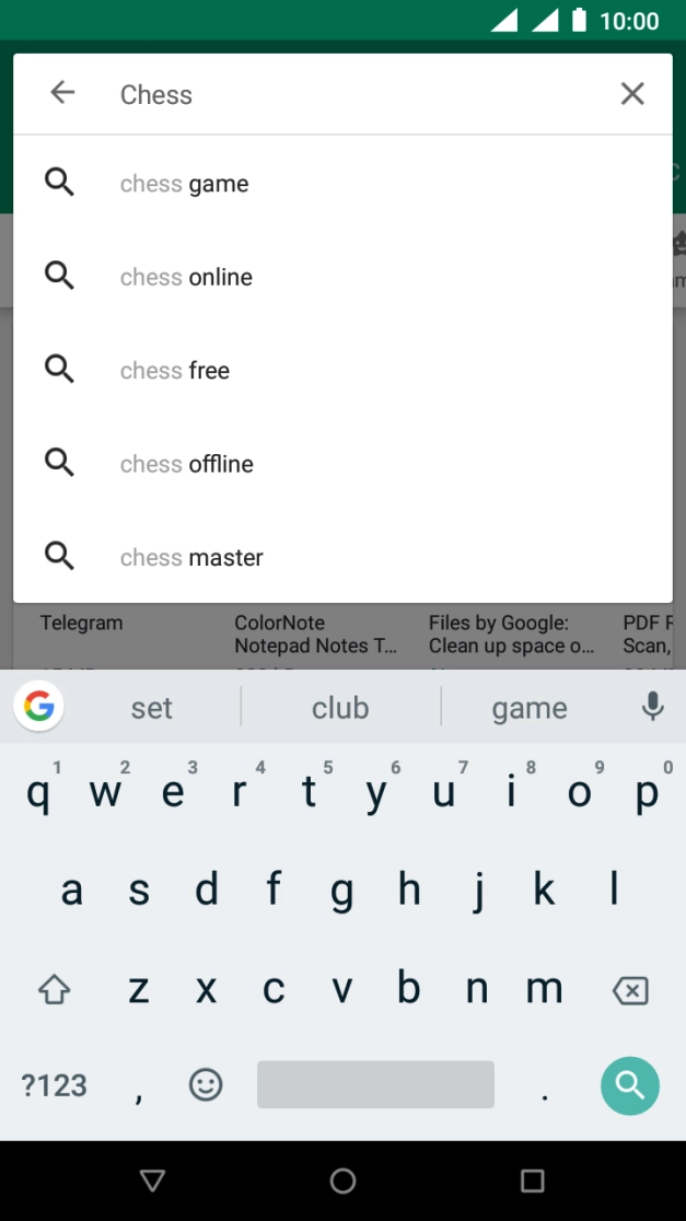 Key in the name or subject of the required app and press the search icon. Key in the name or subject of the required app and press the search icon.