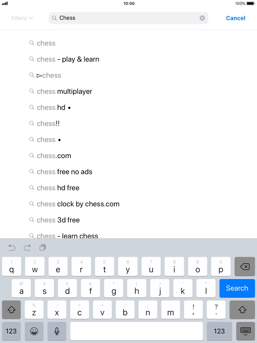 Key in the name or subject of the required app and press Search. Key in the name or subject of the required app and press Search.