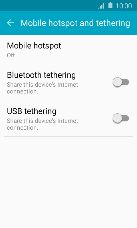 Press Mobile hotspot. Press Mobile hotspot.