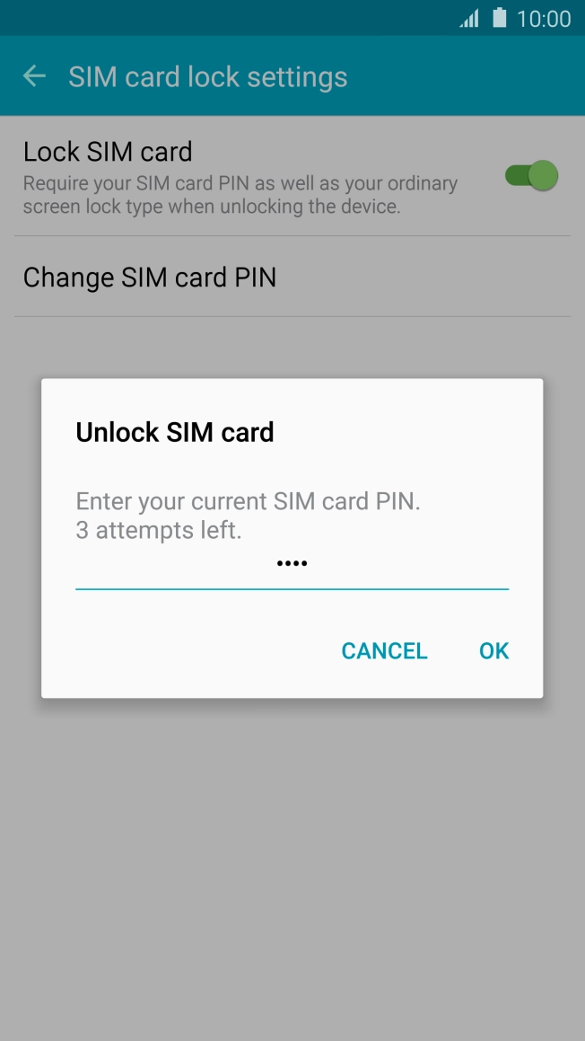 Key in your PIN and press OK. Key in your PIN and press OK.