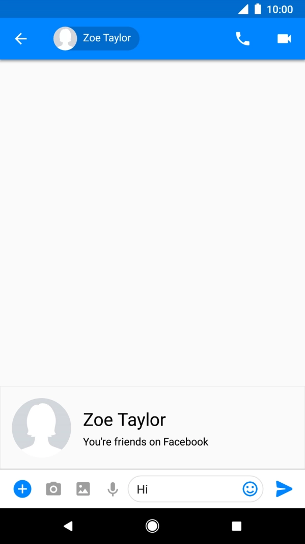 Write the required message and press the send icon.