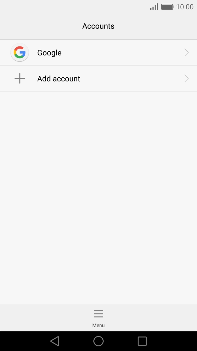Press Add account. Press Add account.