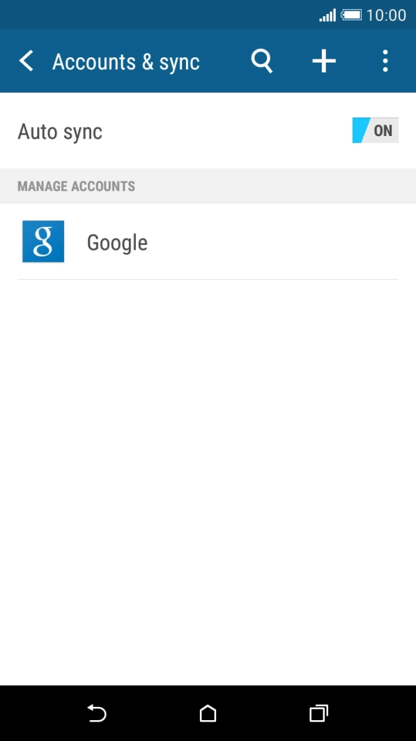 Press the Home key to return to the home screen.