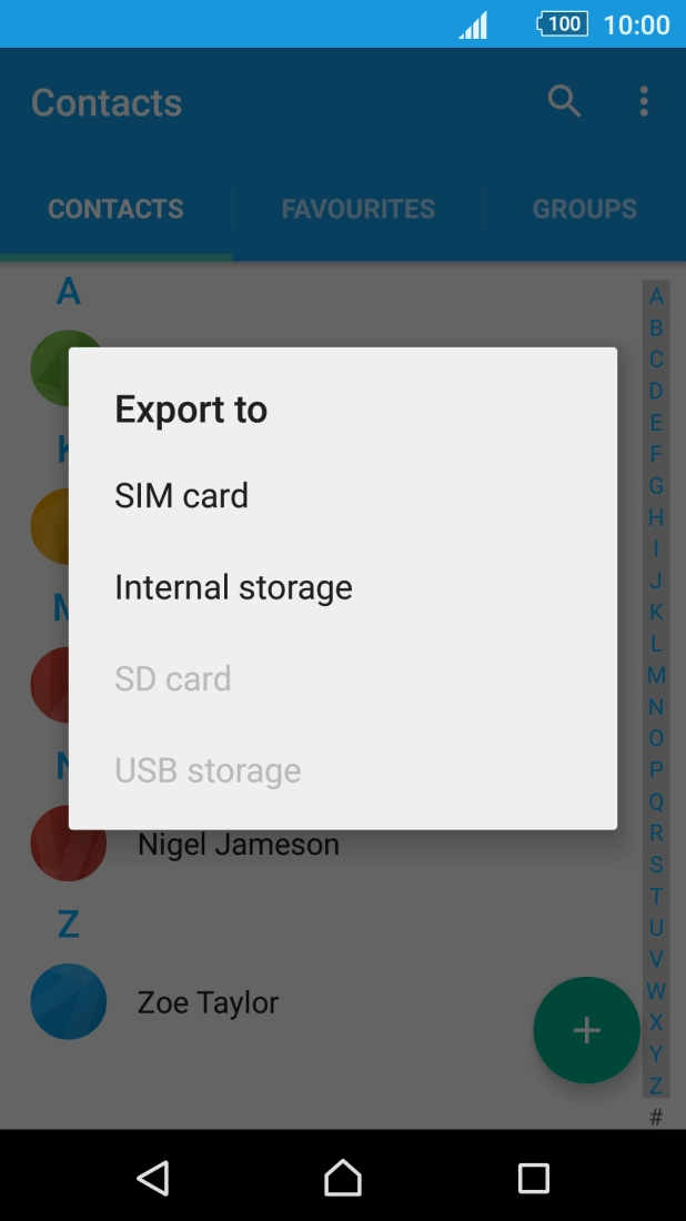 Press SIM card. Press SIM card.