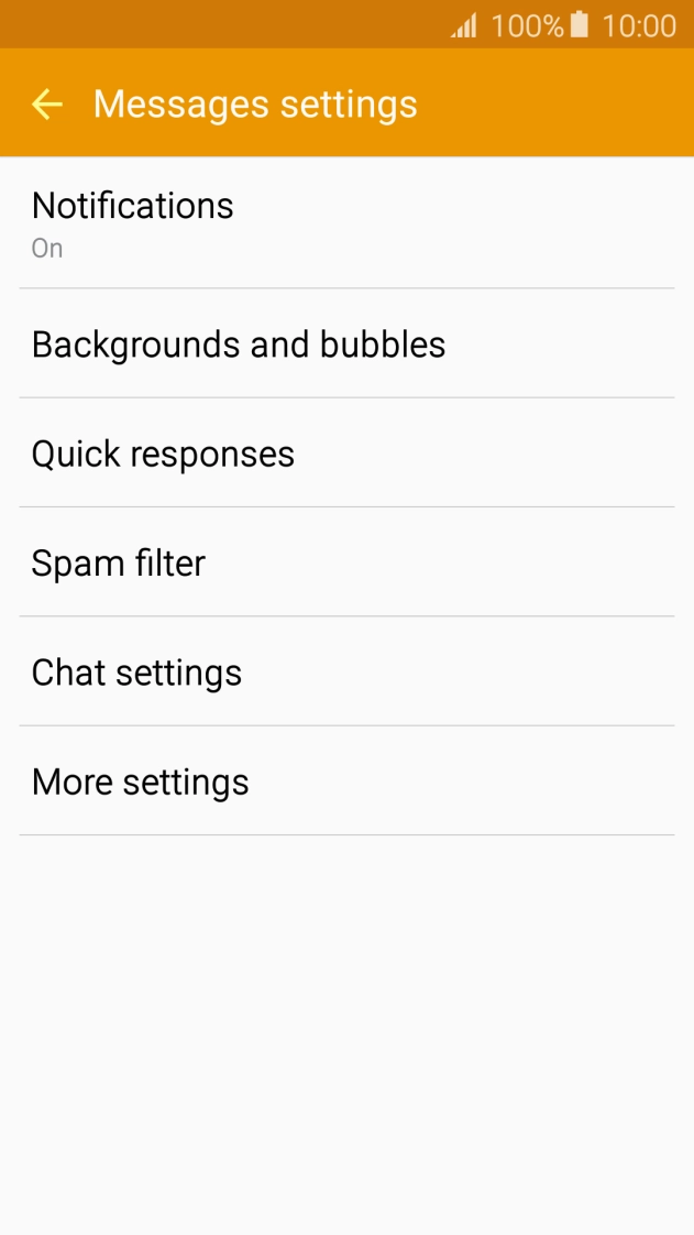 Press More settings. Press More settings.