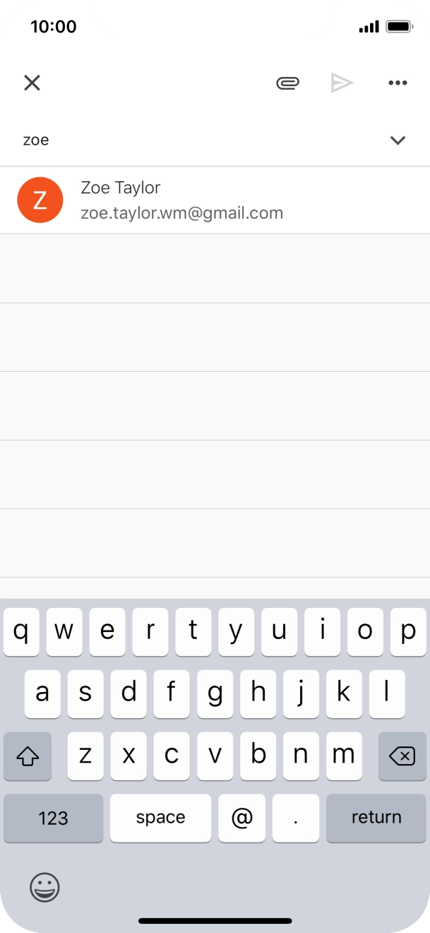 Press the required contact. Press the required contact.